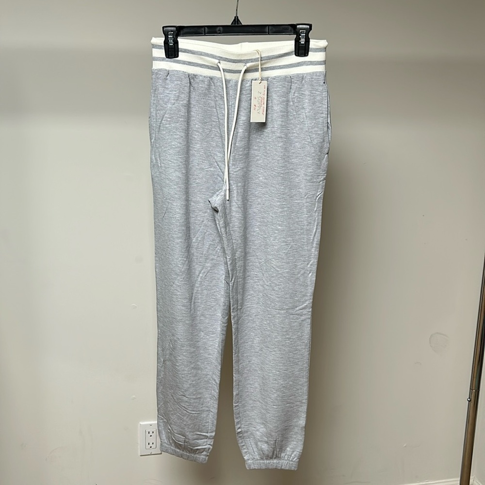 Z supply off duty modal fleece jogger heather grey